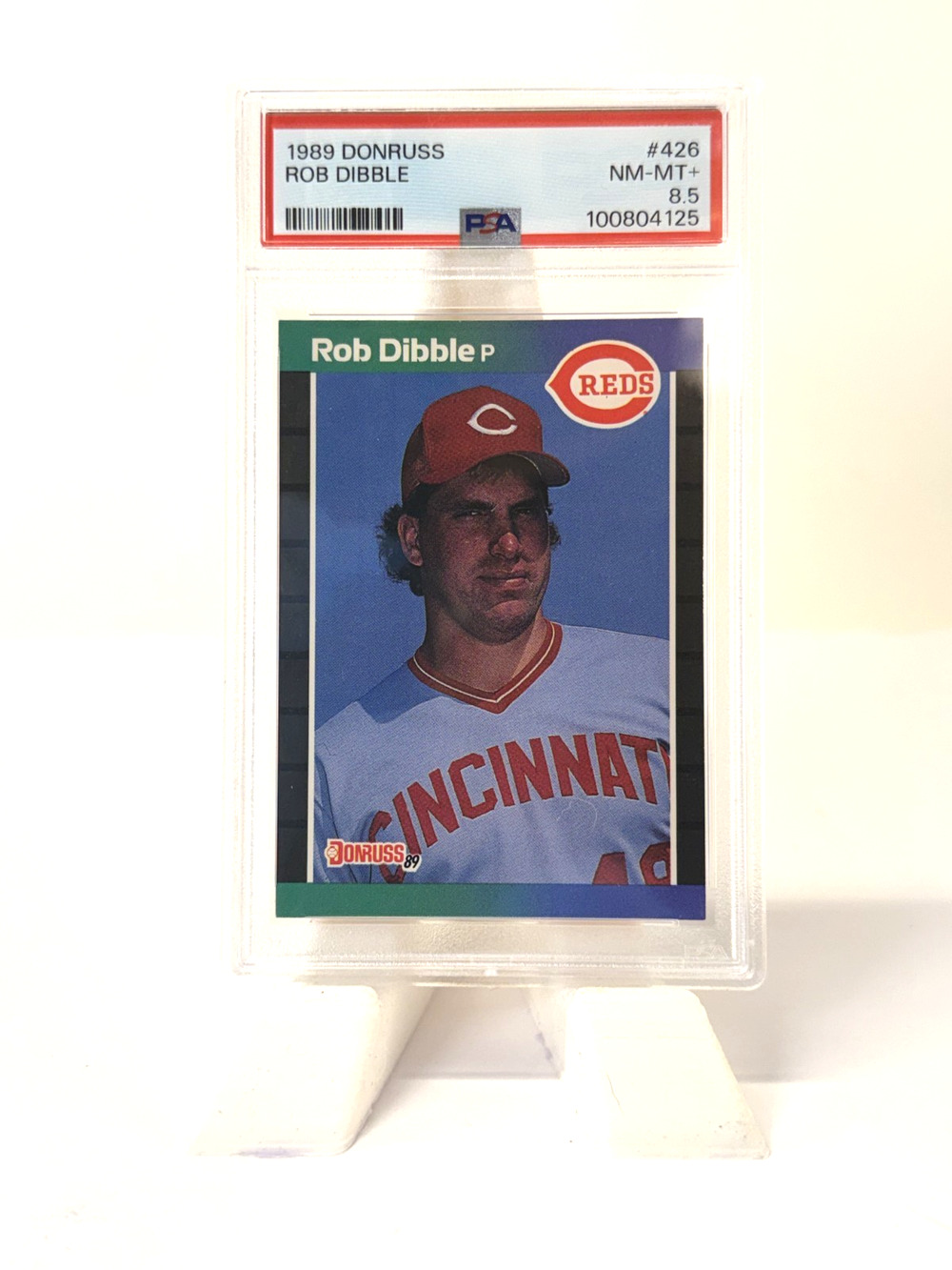 1989 Donruss Rob Dibble Rookie #426 PSA 8.5 NM-MT+